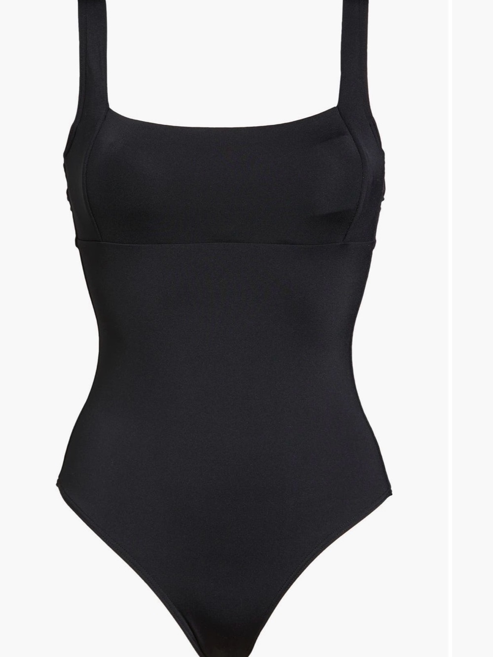 Sea Level Classic Black Square-Neck One-Piece Swimsuit